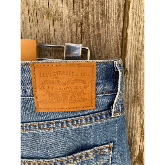 LEVI’S raw hem denim button fly mini skirt - Picture 7 of 7